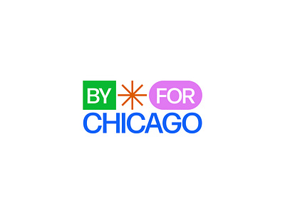 By Chicago For Chicago branding design logo study vector