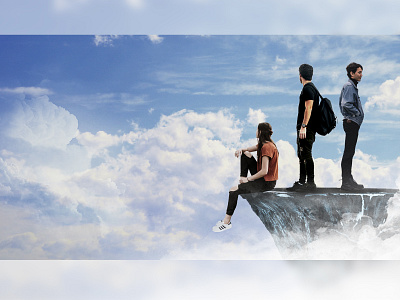 Photoshop compositing - exercice compositing composition floating island kingdom hearts photograhy photoshop photoshop art sky