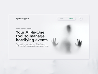 Apoc-AI-lypse - Mocktober 2020 2020 ai coronavirus covid design landingpage mocktober neumorph spooky ui ui design website