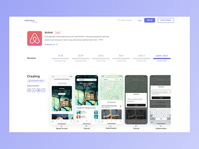 The world's largest library of mobile user flows animation design flows iphone landing library mobile product purple ui ui design ux ux design webdesign website