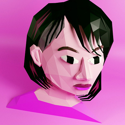 JENN 2.0 blender blender3d blender3dart blendercycles illustration jenn liv lowpoly lowpoly3d lowpolyart toronto