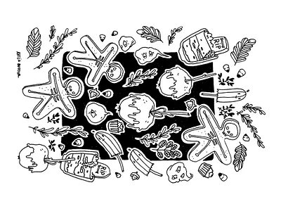 Sweets decoration dribbbleweeklywarmup halloween inking inktober inktober2020 spooktober spooky spooky season sweets