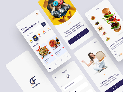 Food App (Final Part) art burger burger app design design app food app food app design food app ui logo mobile mobile app mobile app design pizza pizza app typography ui ui design uiuxdesign ux ux design