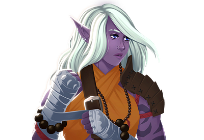 Drow Elf Illustration character character design characterdesign design digital art digital painting dungeons and dragons dungeonsanddragons fantasy illustration illustration art illustrations