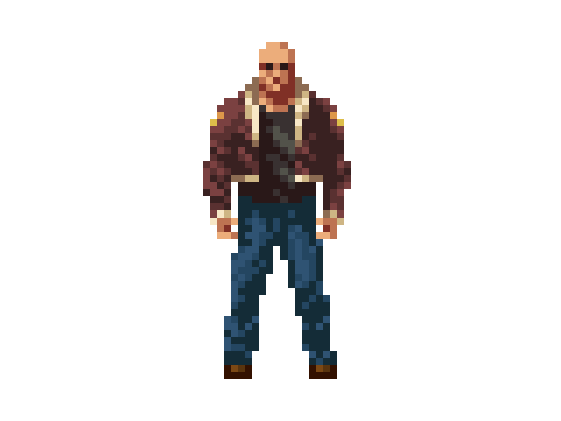 "Main Guy" animation digital art pixelart videogame