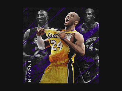 Kobe Bryant tribute art direction artwork basket basket ball creative design design flyer graphicdesign kobe kobe bryant lakers nba nba playoffs nba poster photomanipulation texture typography