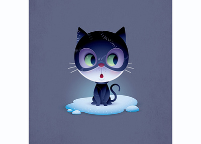 Kitty Catwoman adobe illustrator character design cute illustration jerrod maruyama kawaii vector