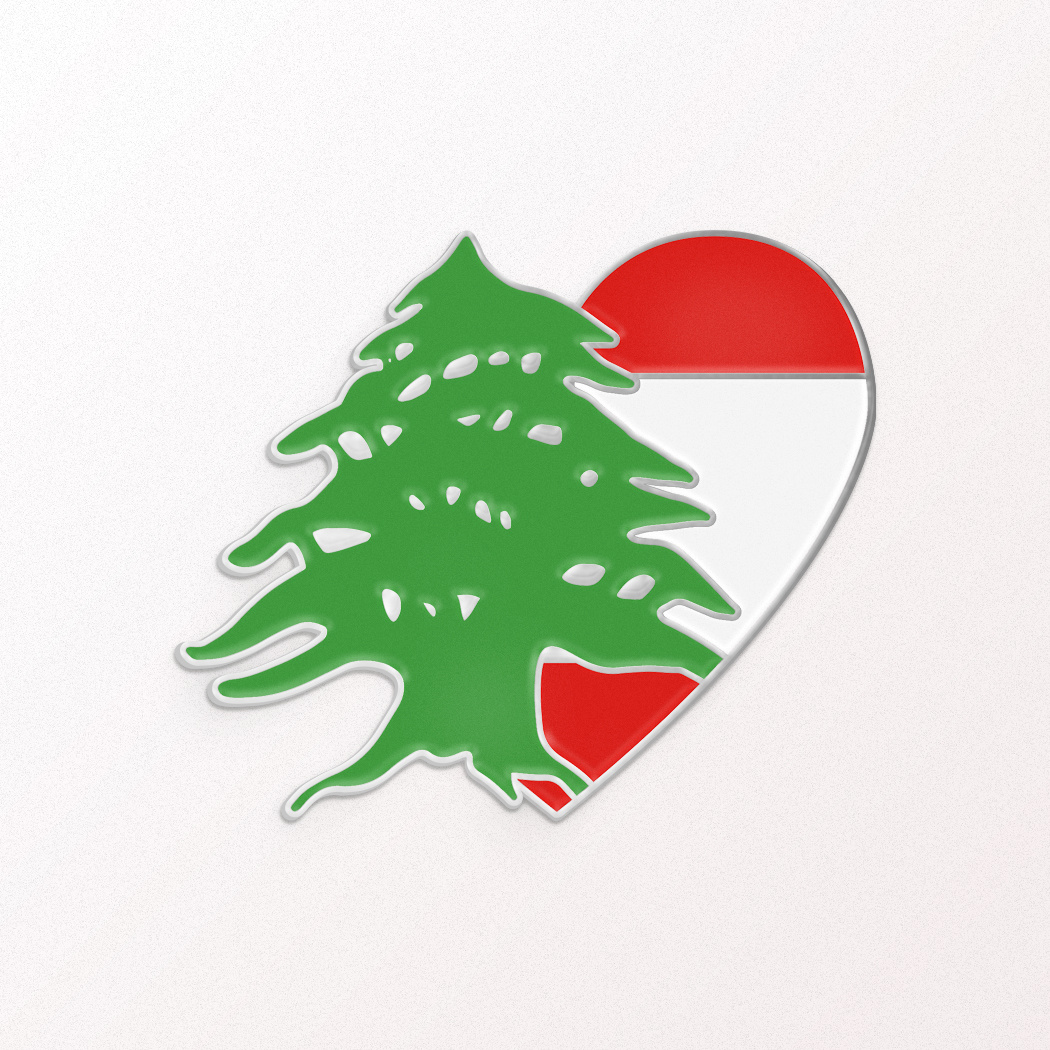 Example of Love for Lebanon Enamel Pin