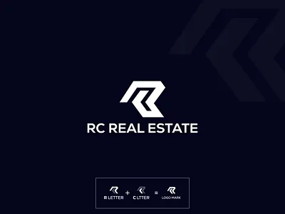 R and C letter Real State Logo branding creative icon logo logo inspiration mark minimal modern logo monogram logo vector