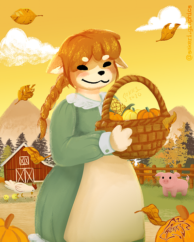 Harvest Time artwork clip studio paint illustration