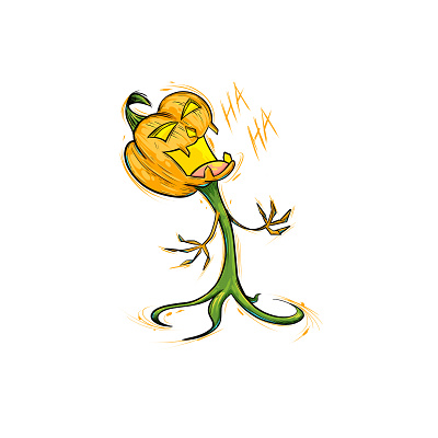 Pumpkin cartoon color comic cool fun funny humor illustration ink laugh