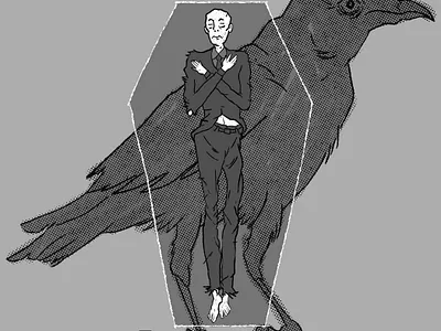 Inktober: SLEEP coffin comics creepy dead illustration inktober inktober2020