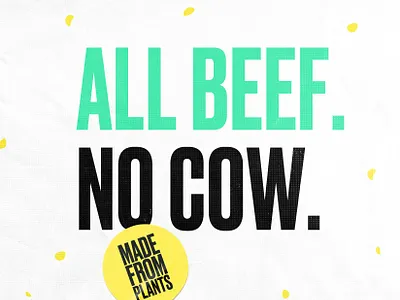 Impossible Type burger packaging sticker typography