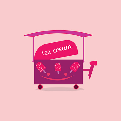 ice cream Ventnor design । Abu Sayed abstract app art branding clean design flat graphic design icon illustration illustrator letter lettering logo minimal typography ui ux vector web