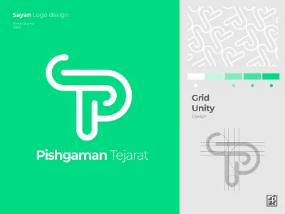 PT Logo Design arman shamsi brand design branding branding and identity branding design clean design designer green icon identity identity branding logo logo2020 logodesign logotype mark minimal logo modern logo symbol