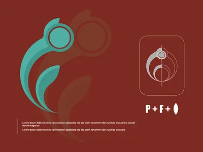 P+F custom design । Abu Sayed abstract app art branding clean design flat graphic design icon illustration illustrator letter lettering logo minimal typography ui ux vector web