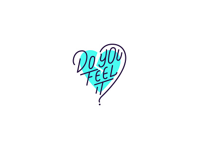 Do you feel it? calligraphy feels icon lettering logo monoline rickandmorty