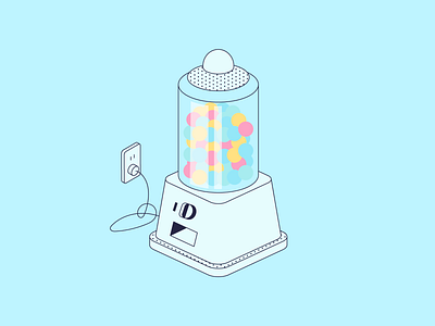 Candy Machine Dispenser art candy color design illustration illustrator lines machine pattern shadow texture vector