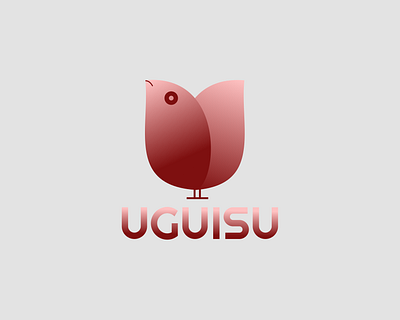 Uguisu bird birds branding design figma flat graphic design illustration logo minimal uguisu vector