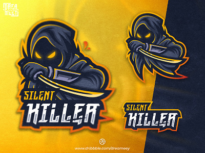 Silent Killer Mascot Logo assassin brand character esport esport logo game gaming gaminglogo illustration killer logo logo game logo mascot mascot mascot logo sport streaming sword twitch twitch logo