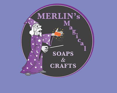 Merlin s WIZARD logo branding design illustration logo vector