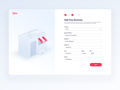 Fobe - Add Your Business 3d business dashboard design illustration inspiration interaction interface isometric ui ui design uidesigner ux visual design web website