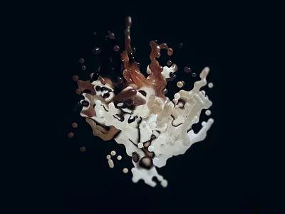 Liquid 3d cinema experiment poster design