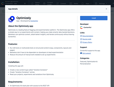 App details