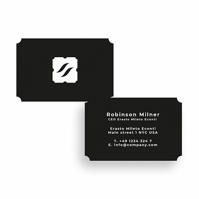 Business Card Erasto Mileto Econti business card business card design business cards businesscard card design creative creativity design designer graphic design minimal modern typography