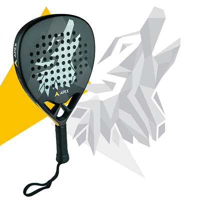 "The Howling Wolf" - Padel racket design graphic design padel product design