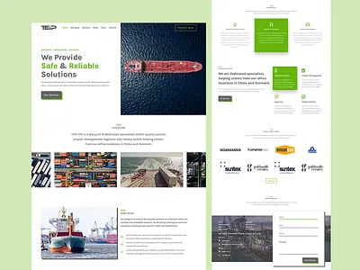 Landing Page Concept for Logistics Website design figma homepage homepage design landingpage ui ui design ux web website concept