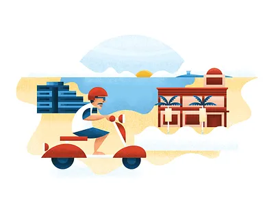 Guam Tumon Bay abstract graphic design guam guam beach guam tumon island scooter stroll guam tropical tumon bay