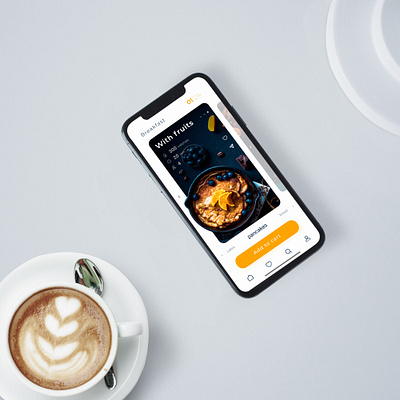 Mobile app app art branding design eat interface minimal mobile ui ux web webdesign website