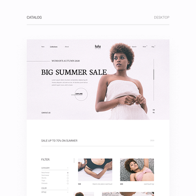 ONLINE STORE art branding design interface minimal online store type ui ux web website