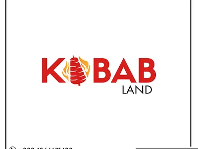 kabab Land branding design illustration logo social typography vector