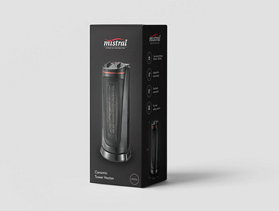 Mistral Ceramic Heater Packaging package design package designer packaging