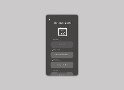 Daily UI 071 calendar calendar ui daily ui daily ui 071 daily ui 71 dailyuichallenge dark mode figma ios ios 14 minimal schedule schedule app schedule design simple ui user experience userinterface ux widgets