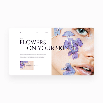 Cosmetics store art branding design graphic design illustration minimal typography ui ux website