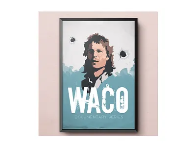 Waco documentary graphic design poster waco