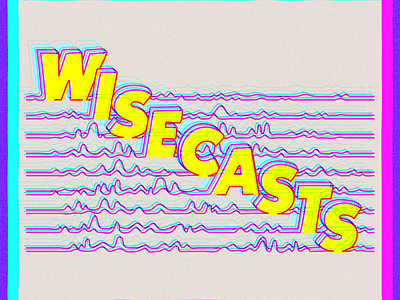 Wisecasts YT art design hand drawn illustration typography vector