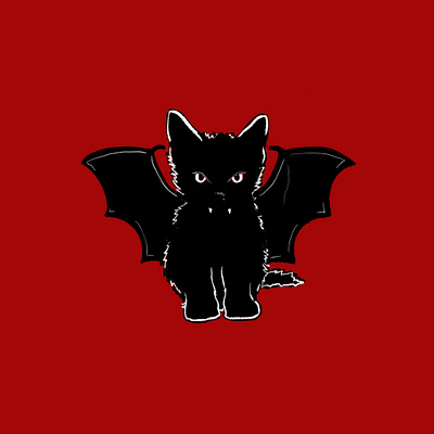 Cats brand identity branding comic design graphic design halftone illustraion illustration logo retro vampire vector
