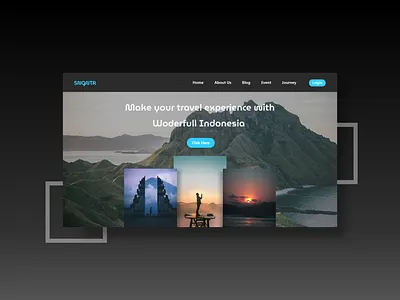 Landing Page Travel Website agent branding design journey travel ui ux website