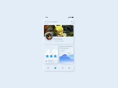 UserProfile app dailyui 006 design neumorphic design neumorphism neumorphism ui ui user profile ux