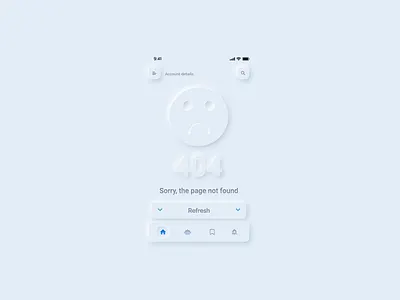 404Page dailyui 008 design minimal neumorphic design neumorphism neumorphism ui ui