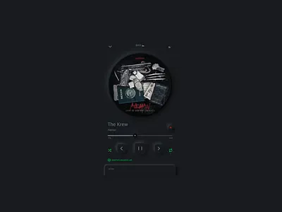 Music Player app dailyui 009 design minimal music player ui neumorphic design neumorphism neumorphism ui ui