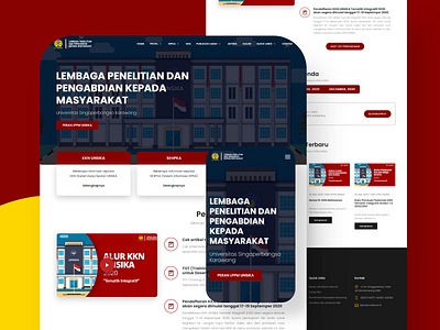 LPPM UNSIKA Website - Landing Page 3d android app blog boostrap bootstrap4 company profile homepage institute landing landingpage laravel mobile ui modern php responsive responsive design school ui website