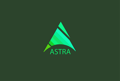 Logo ASTRA design flat graphic design icon illustration logo minimal vector