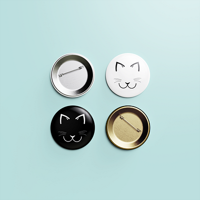 Michos - Pin Button Mockup adobe illustrator branding design isotipo pin