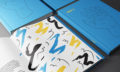 Need A Hand Content Mockup blue branding design illustration illustrator mockup photoshop yellow