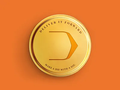 Deliver It Forward Logo branding business delivery icons identity illustrations logo print sticker vector